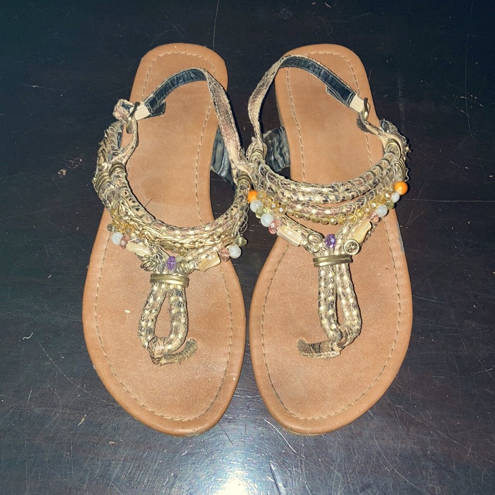 Bohemian style women’s sandals. Sz 9